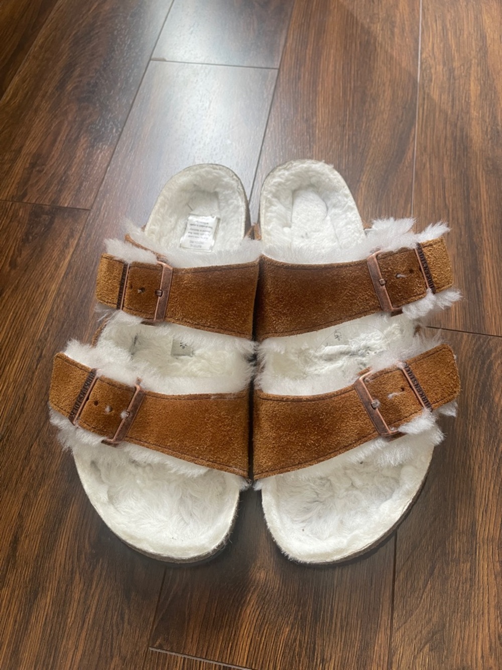 Birkenstock Arizona Suede Sandals Shearling 40